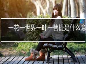 一花一世界一叶一菩提是什么意思