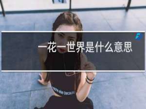 一花一世界是什么意思
