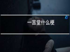 一言堂什么梗