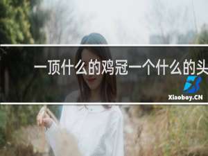 一顶什么的鸡冠一个什么的头