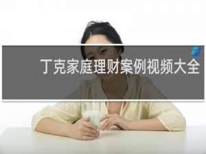 丁克家庭理财案例视频大全