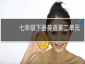 七年级下册英语第二单元
