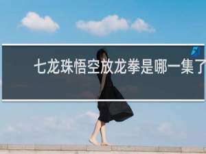 七龙珠悟空放龙拳是哪一集了