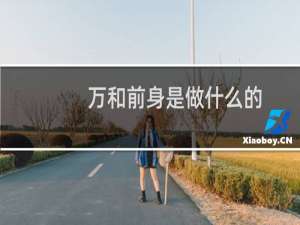 万和前身是做什么的