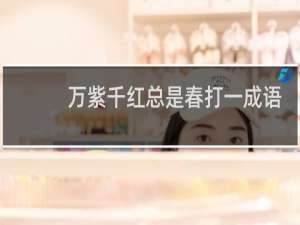 万紫千红总是春打一成语