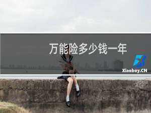 万能险多少钱一年