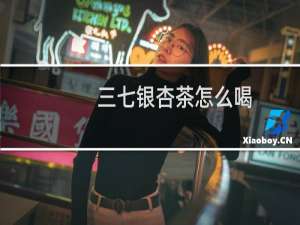 三七银杏茶怎么喝