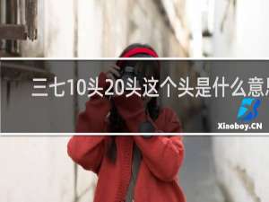 三七10头20头这个头是什么意思