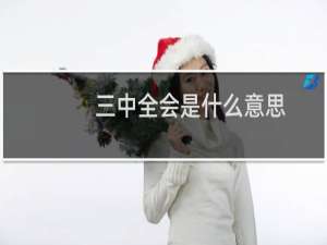 三中全会是什么意思