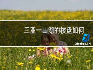 三亚一山湖的楼盘如何