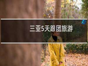 三亚5天跟团旅游