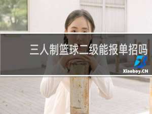 三人制篮球二级能报单招吗