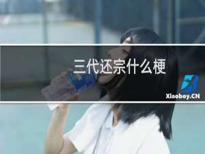 三代还宗什么梗？什么梗