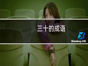 三十的成语