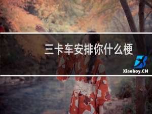 三卡车安排你什么梗