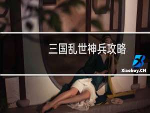 三国乱世神兵攻略