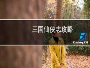 三国仙侠志攻略