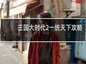 三国大时代2一统天下攻略