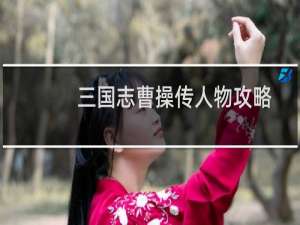 三国志曹操传人物攻略