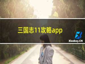 三国志11攻略app