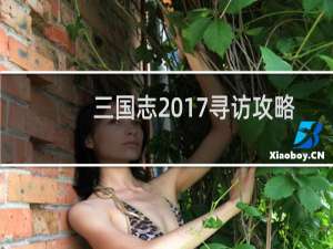 三国志2017寻访攻略