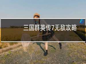 三国群英传7无敌攻略