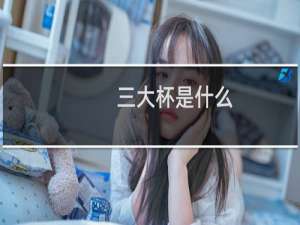 三大杯是什么