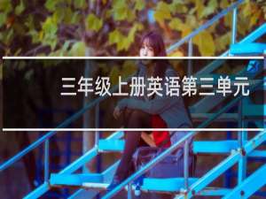 三年级上册英语第三单元