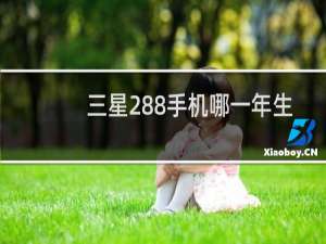 三星288手机哪一年生产的