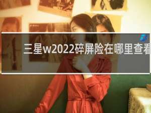 三星w2022碎屏险在哪里查看