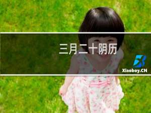 三月二十阴历