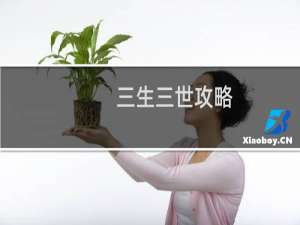 三生三世攻略