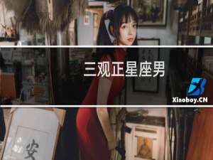 三观正星座男