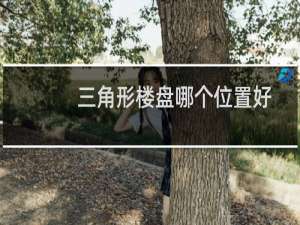 三角形楼盘哪个位置好