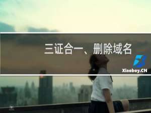 三证合一、删除域名，修改联系方式相关问题