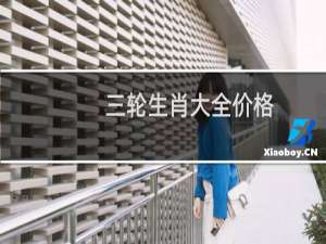 三轮生肖大全价格