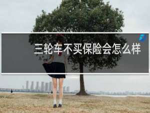 三轮车不买保险会怎么样