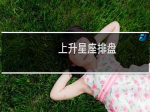 上升星座排盘