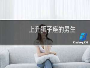 上升狮子座的男生