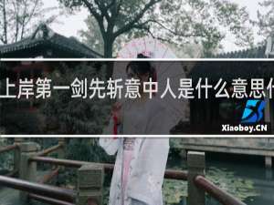 上岸第一剑先斩意中人是什么意思什么梗