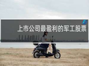 上市公司最盈利的军工股票