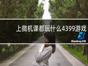 上微机课都玩什么4399游戏