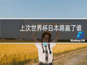 上次世界杯日本踢赢了谁