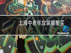 上海中老年女装哪里买