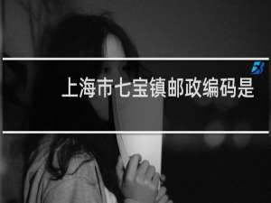 上海市七宝镇邮政编码是多少