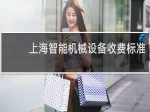 上海智能机械设备收费标准
