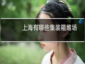 上海有哪些集装箱堆场