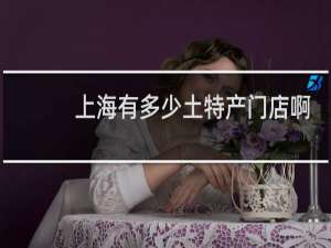 上海有多少土特产门店啊