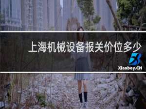 上海机械设备报关价位多少