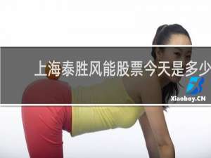 上海泰胜风能股票今天是多少